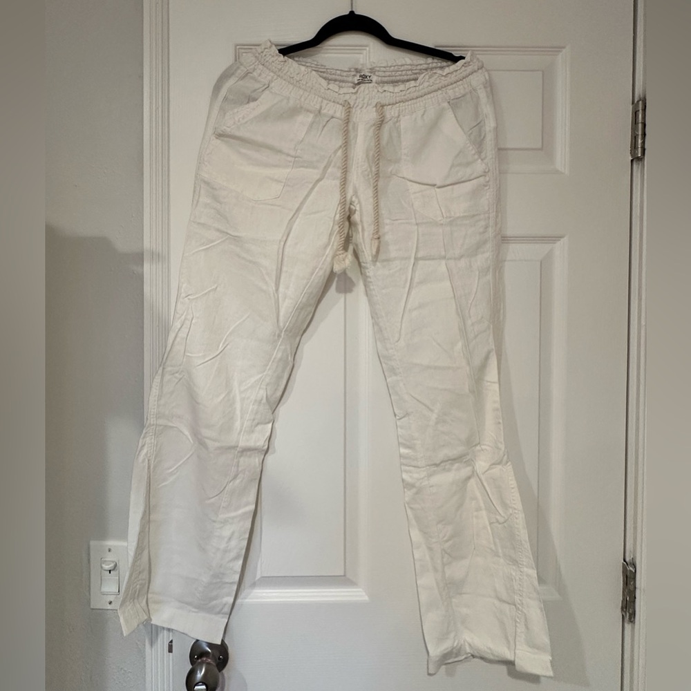 Roxy linen cover-up pants